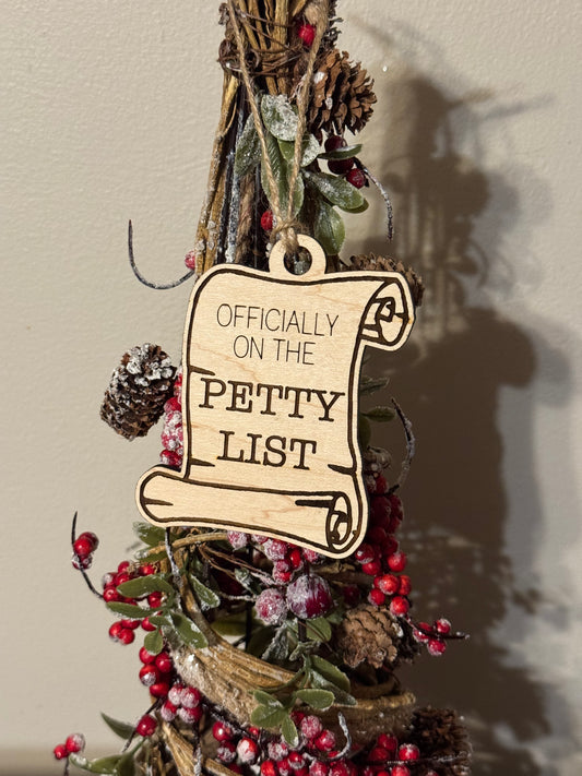 Petty List ornament
