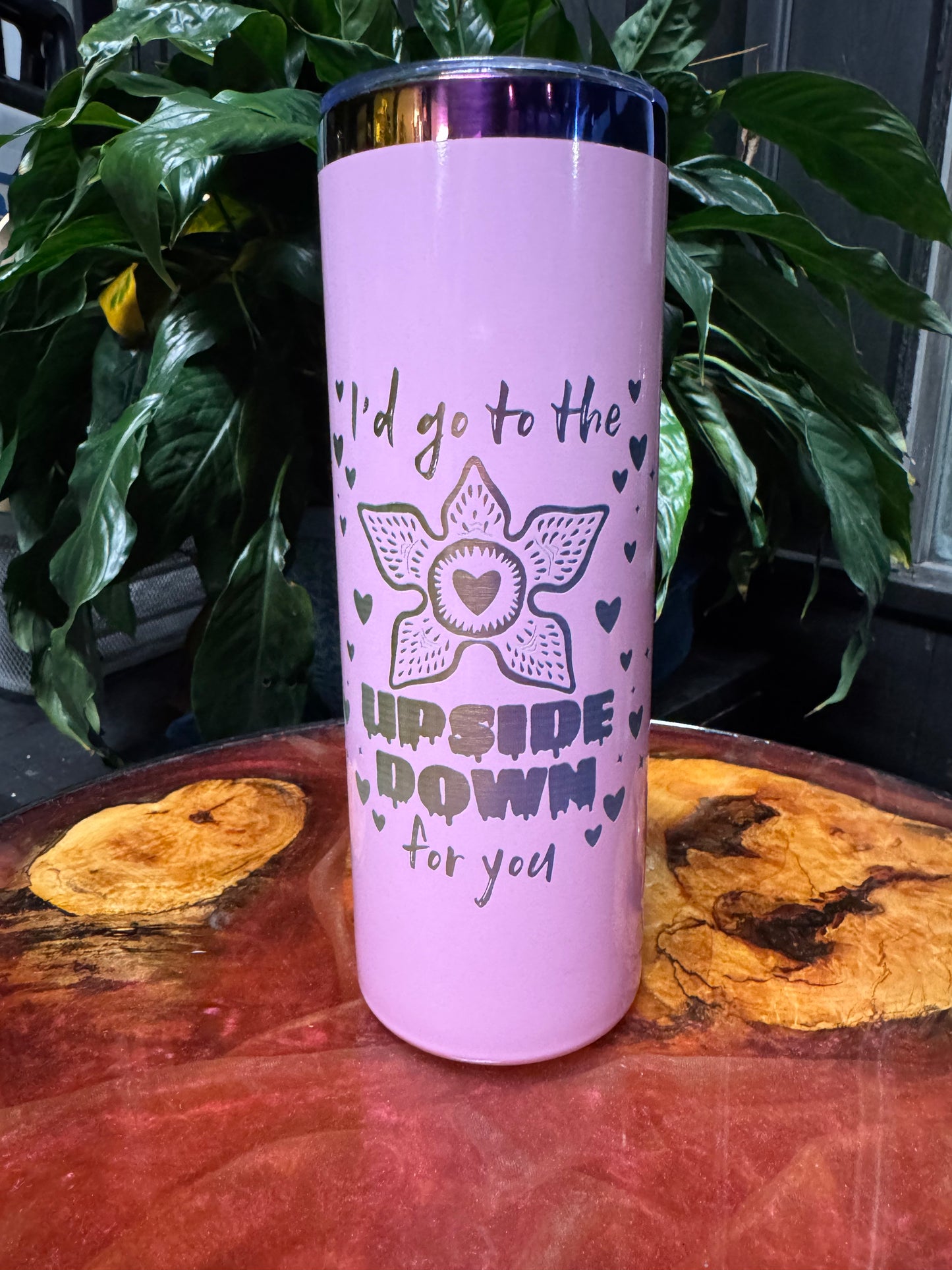 The upside down tumbler