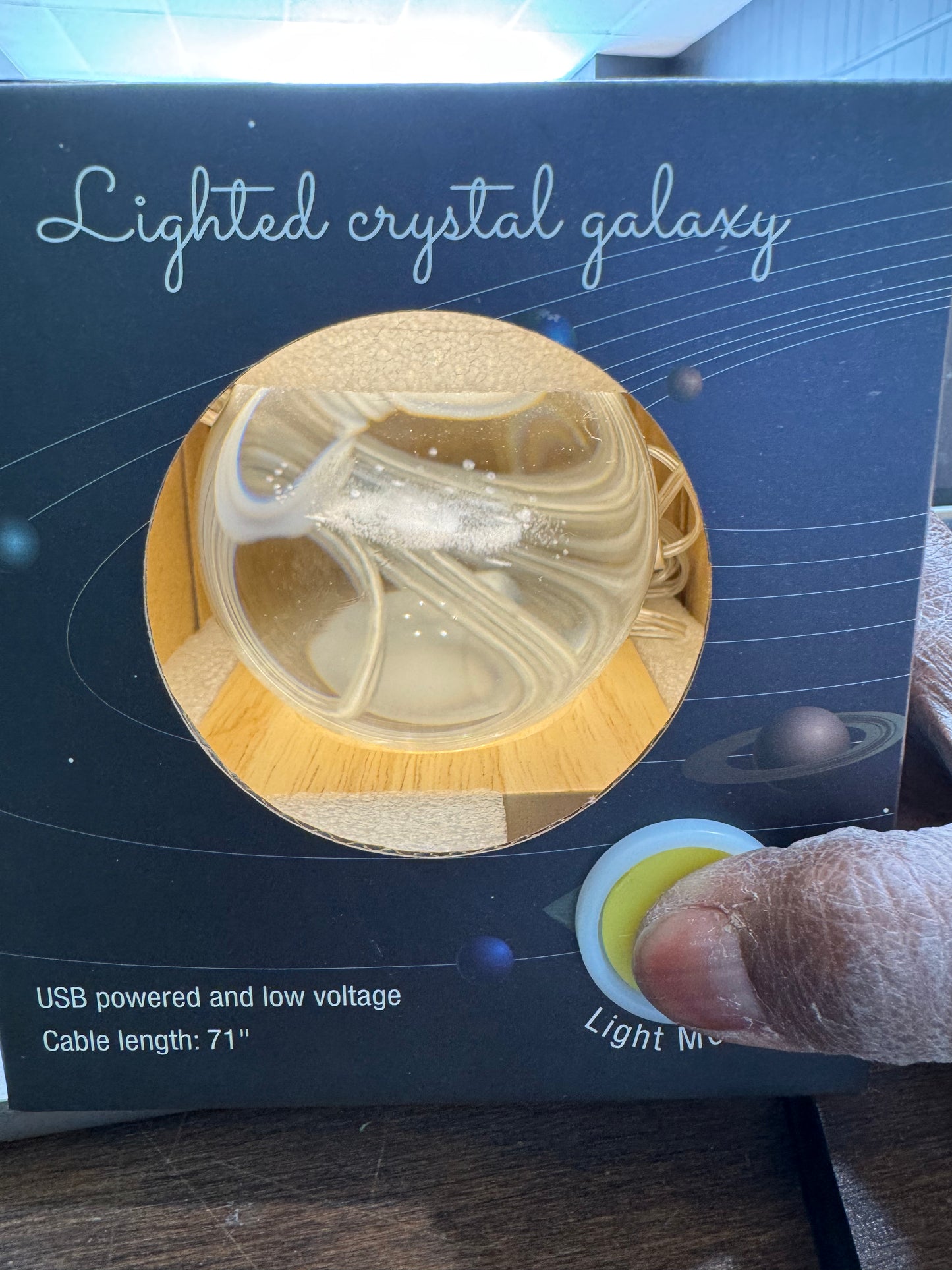 Crystal Galaxy Light