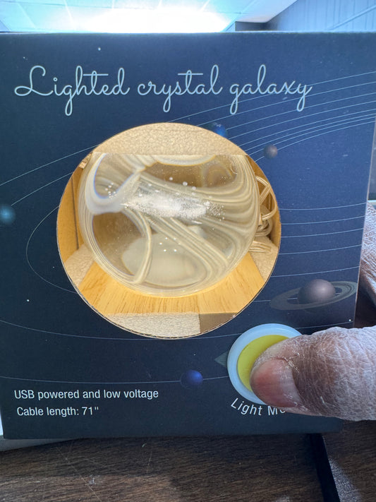 Crystal Galaxy Light