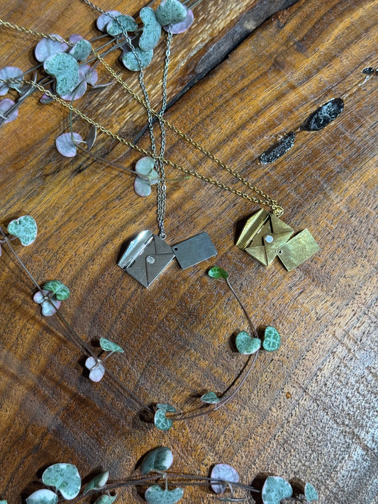 Stainless Steel Hidden Letter Necklace