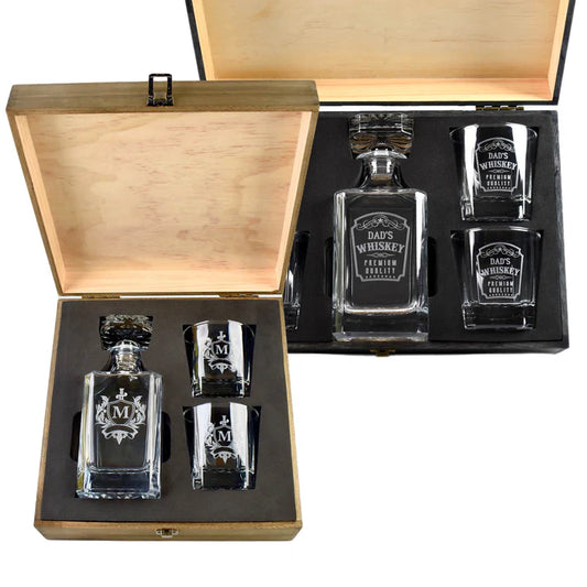 Whiskey Decanter Set (4 piece)